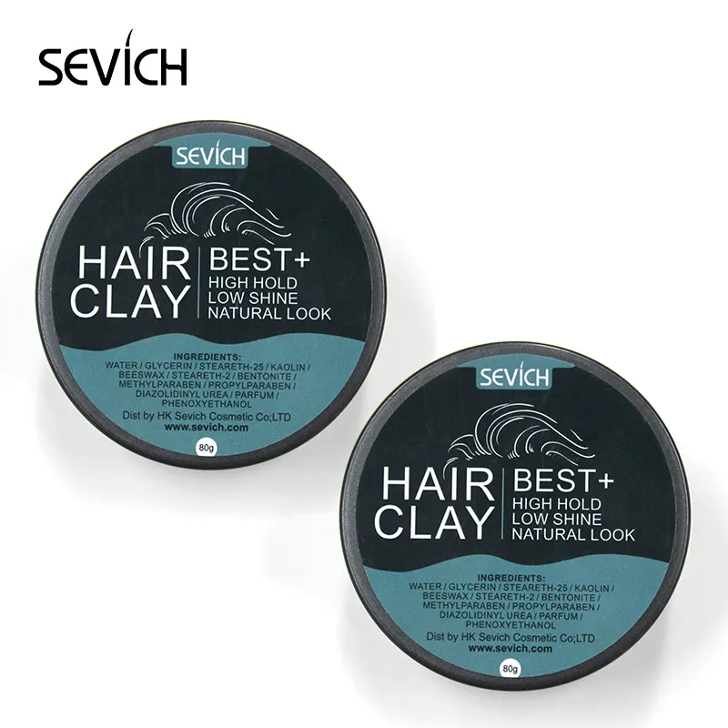 Private Label Natural Orgânico Cabelo Gel Forte Hold Matte Cabelo Pomada Argila Para Homens