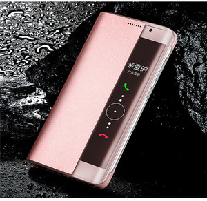 华为Mate 9 Pro/P10 Plus的防敲皮革智能翻盖窗全保护保护套 - Product Image 3