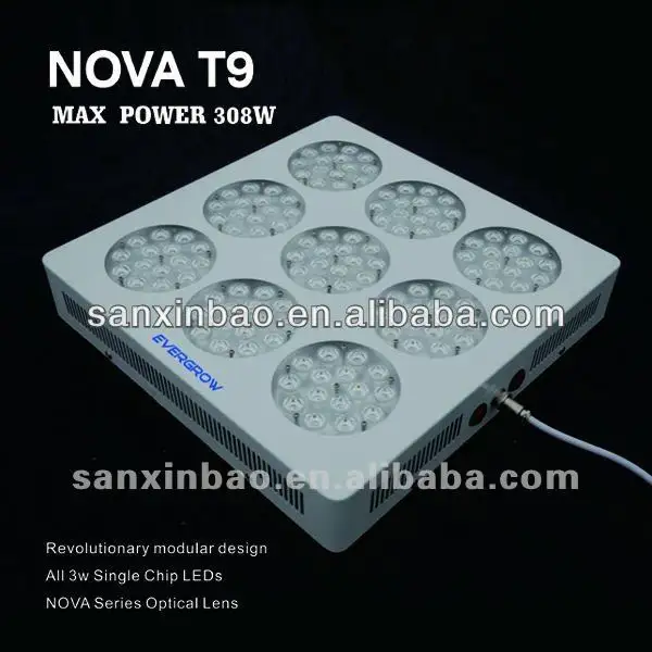 Evergrow lighting nova T9 led, إضاءة led لنمو النباتات والحبوب