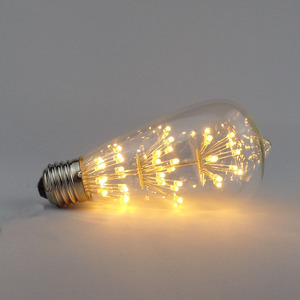 Star starry Edison led bulb E27 screw <strong>3W</strong> led firework <strong>light</strong> <strong>source</strong> for romantic wedding art creative bar decoration