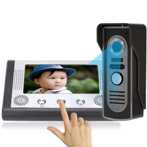 Sistema de intercomunicación de seguridad para el hogar, Monitor LCD de 7 pulgadas con cable, cámara IR - Product Image 1
