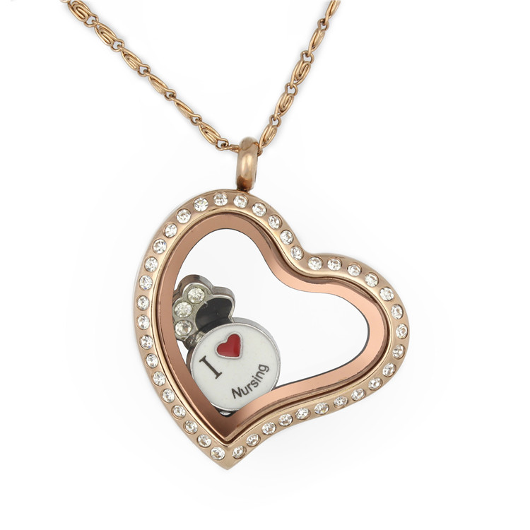 Rose Gold with crystal