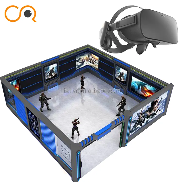 9D VR كبيرة الفضاء ألعاب الرماية متعددة اللاعبين