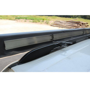 4x4 aksesuarları araba kamp yan tente çadır yaz çift PVC katmanlar ile düz ortezleme tipi alüminyum çerçeve