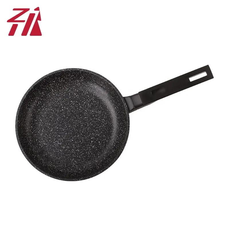 Food Grade Druckguss Aluminium Kochgeschirr Marmor Beschichtung Non Stick Bratpfanne