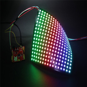 Panel de píxeles led de matriz RGB 5050, DC5V, WS2812B, 8x8, 64, direccionable individualmente, tira de luz
