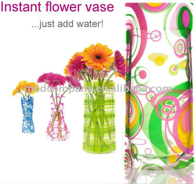 Pieghevole vaso di fiore di plastica