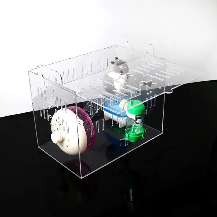 Cage à imprimé de reptile en plastique acrylique pour araignée, lizard, gecko, transparente, en plexiglas pour serpent, perspex, pmini, souris et lapin, maison