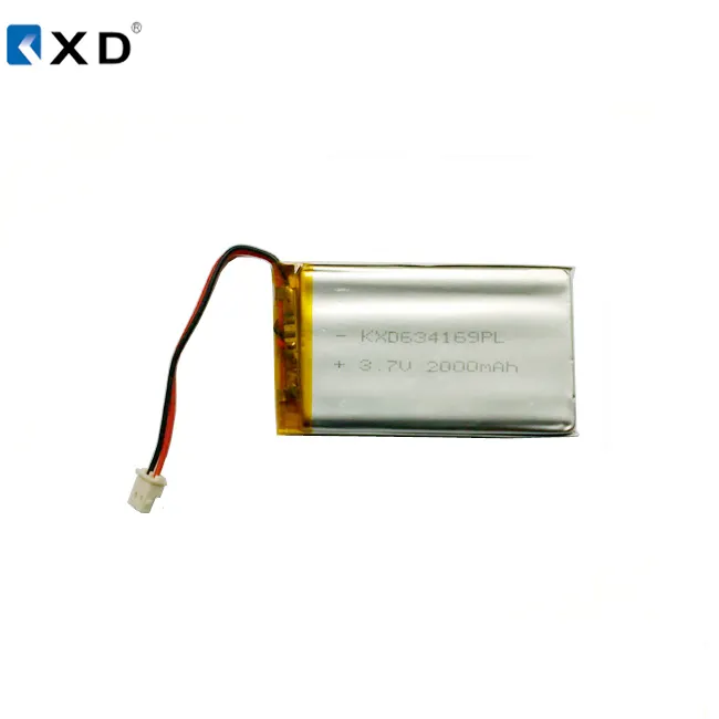 KXD 634169 2000mAh lipo battery 3.7v with connector JST