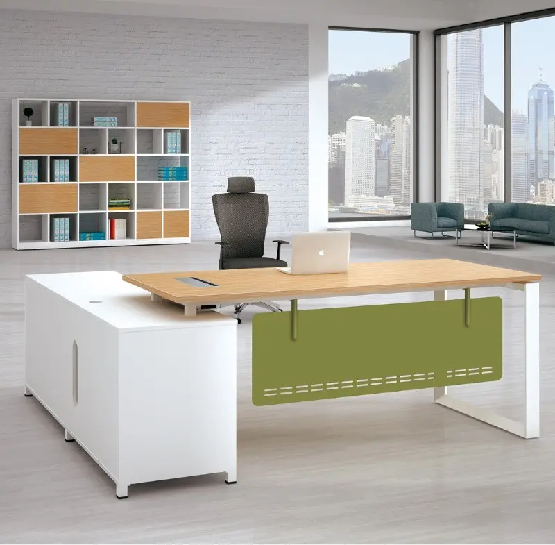 Mesa de oficina modular moderna para gerente y personal, muebles, estación de trabajo para GERENTE GENERAL