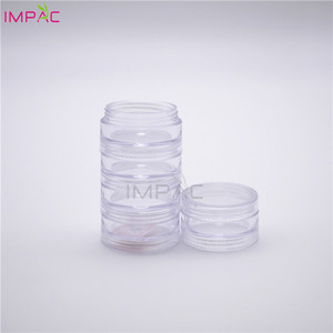 Haut Creme 3 ml Mini Runde Leere Kunststoff Multilevel Kleine Gläser