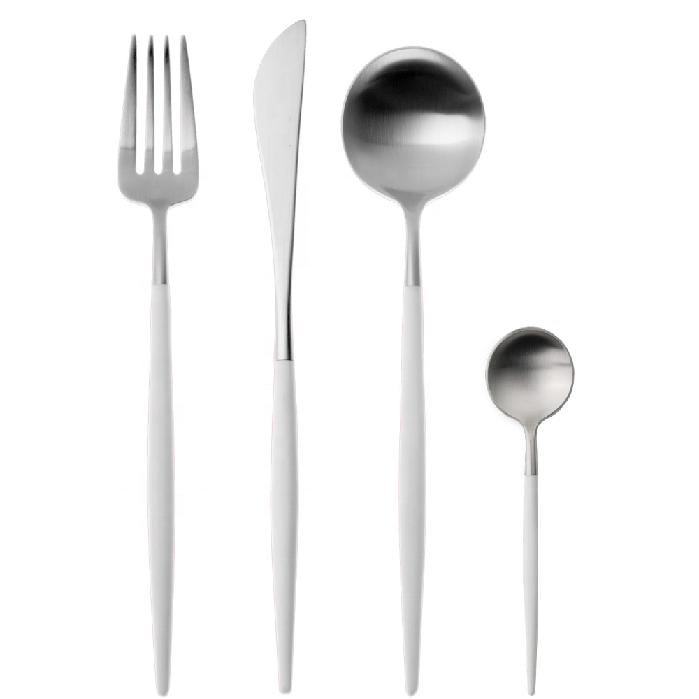Blanco Plata 4 Piezas