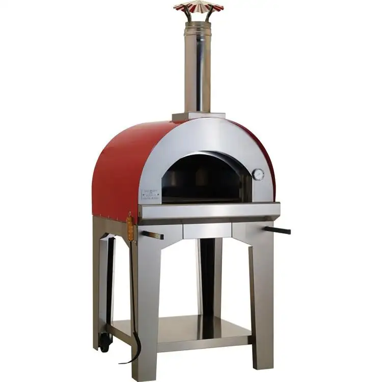 Restaurante ladrillo aislado interior/exterior horno de leña para pizza