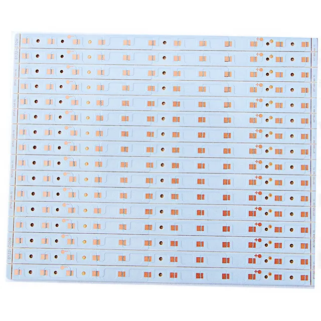 Pcb de metal led de alta calidad, pcb de cobre 25um para tubo de luz T5 T8