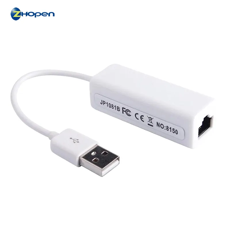 Высокая Скорость черно-белые Rtl8152 чипсет USB 2,0 для RJ45 Lan 100 Мбит сетевой fast Ethernet адаптер для ПК