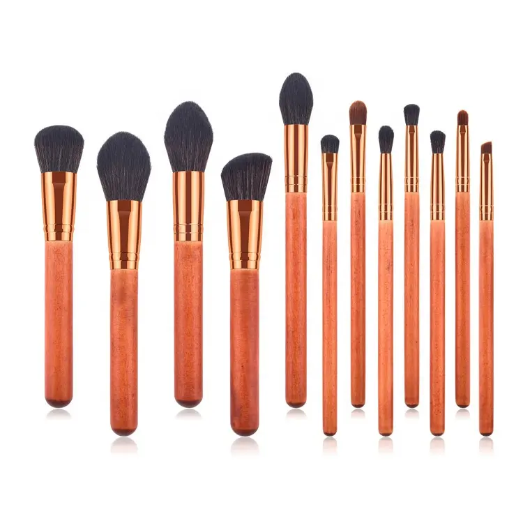 Hohe Qualität Schönheit Produkt Kabuki Make-Up Pinsel Sets 12Pcs Kosmetik Powder Foundation Fan Pinsel