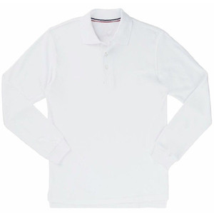 来样定做儿童校服长袖100% 棉polo衫