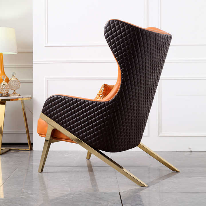Luxury, Latest Modern and New Design Chic and Elegant Leisure High Back Leather Leisure Single Person Sofa Chair