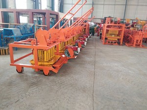 Modello 4-30 Manuale Incastro Finitrice Mattoni di Cemento Macchina di Stampaggio/Mobile Diesel Elettrico macchina del Blocco In Calcestruzzo Che Fa La Macchina