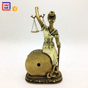 Özelleştirilebilir toptan bronz heykeli Lady adalet