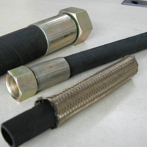 内部8インチ4インチ<span class=keywords><strong>2</strong></span>インチ直径50ミリメートル柔軟な編組フランジ端で高温高圧蒸気ゴムホース