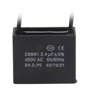 CBB61电容CBB61 4UF 450 V电容CBB61 450VAC电容5% 50/60hz 25/070/21 CBB 450 VAC DIP - Product Image 3