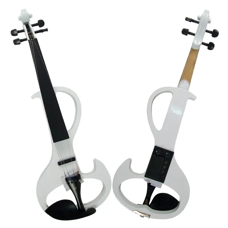 Großhandels preis Hochwertige chinesische Solid Body White 4 Saiten elektrische Violine