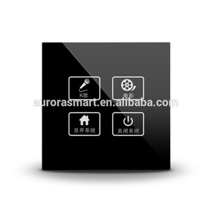 Sistema de casa inteligente controlado por Android/IOS APP alaxe google 2019 Venta caliente ZigBee Interruptor táctil - Product Image 5