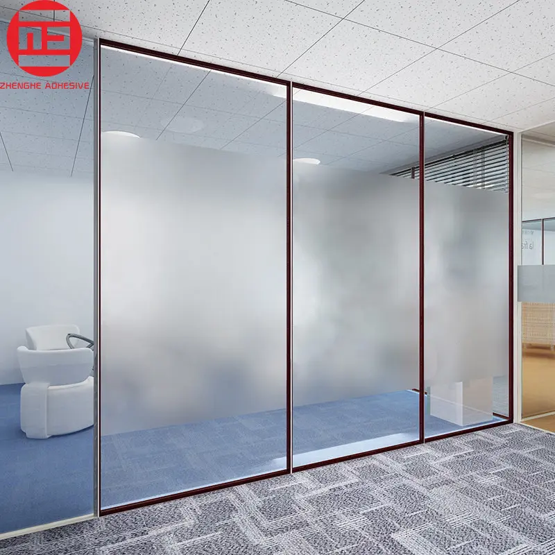 Filme de vidro de janela de privacidade para escritório e banheiro