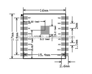 Módulo Wifi IPEX EXP8266, puerto serie a nivel industrial de transmisión inalámbrica Wifi, 1 unidad - Product Image 5