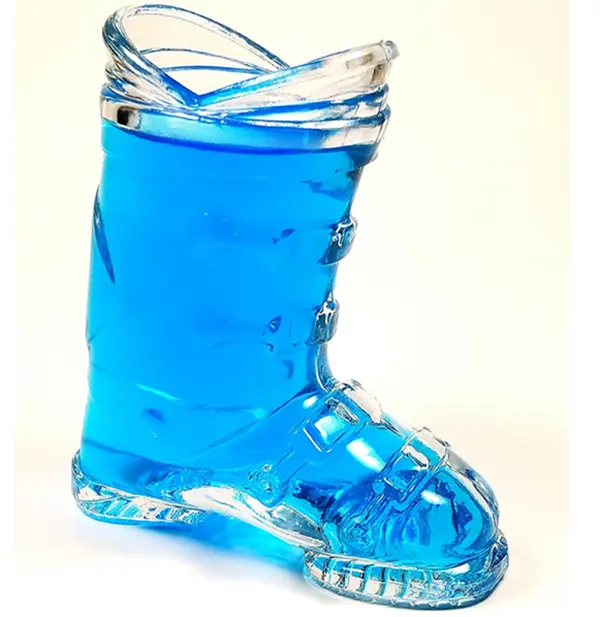 Großhandel mini Ski Boot Schuss wein Glas