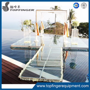 Giá Rẻ Giá Ngoài Trời Di Động Buổi Hòa Nhạc Đám Cưới Sàn Nhảy Trong Suốt <span class=keywords><strong>Plexiglass</strong></span> Kính Acrylic Giai Đoạn Nền Tảng Bơi Hồ Bơi - Product Image 3