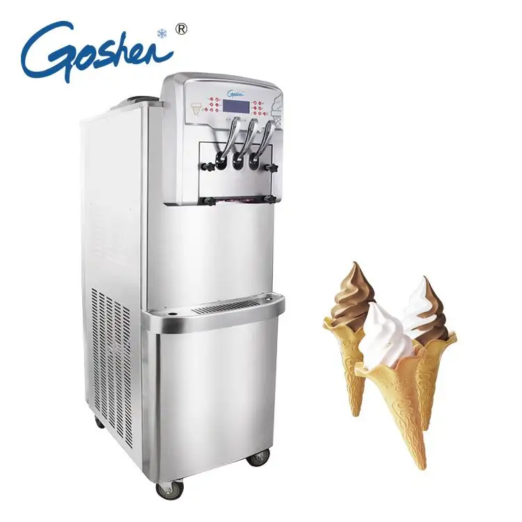 Máquina de sorvete italiana congelada do sundae, preços
