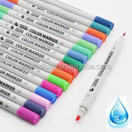 80pcsプレミアム水彩ブラシアートマーカーセット大人用水性マーカーペン子供用塗り絵用品