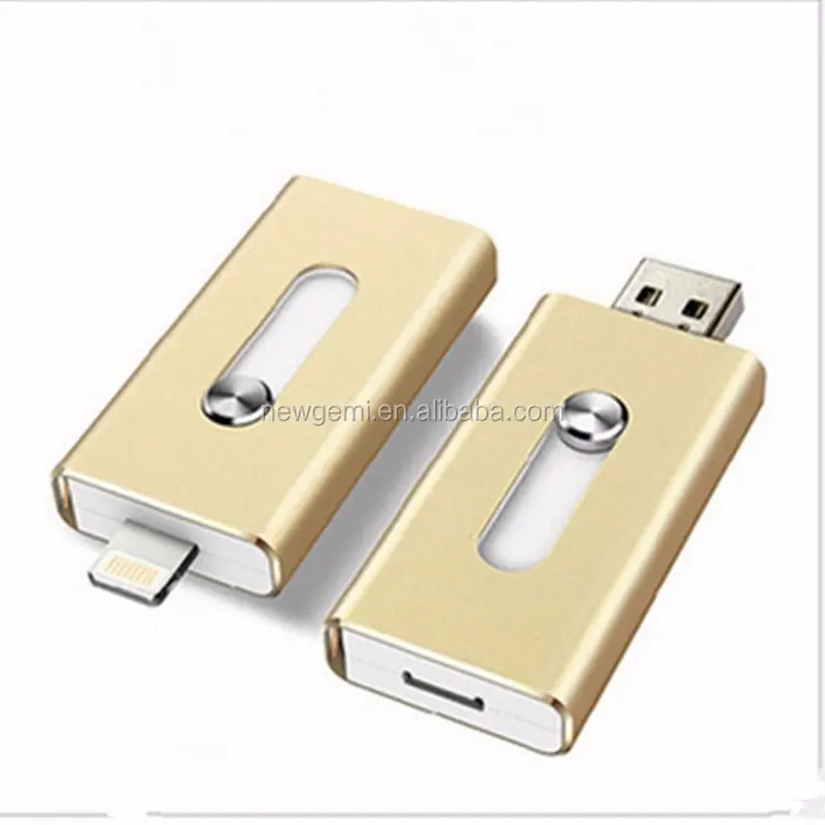 Metalen Otg Usb 3.0 Flash Drive Voor Iphone 8 Iphone X Android Mobiele Telefoons Smart Phone U Disk 32Gb 128Gb