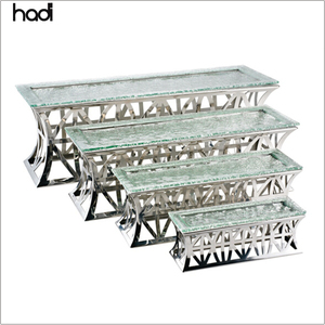 Thiết Bị Quán Ăn Hiện Đại Glass Top Buffet Độ Cao Riser Máy Chủ Hiển Thị Thực Phẩm Đứng, Tráng Miệng Buffet Hiển Thị Đứng - Product Image 1