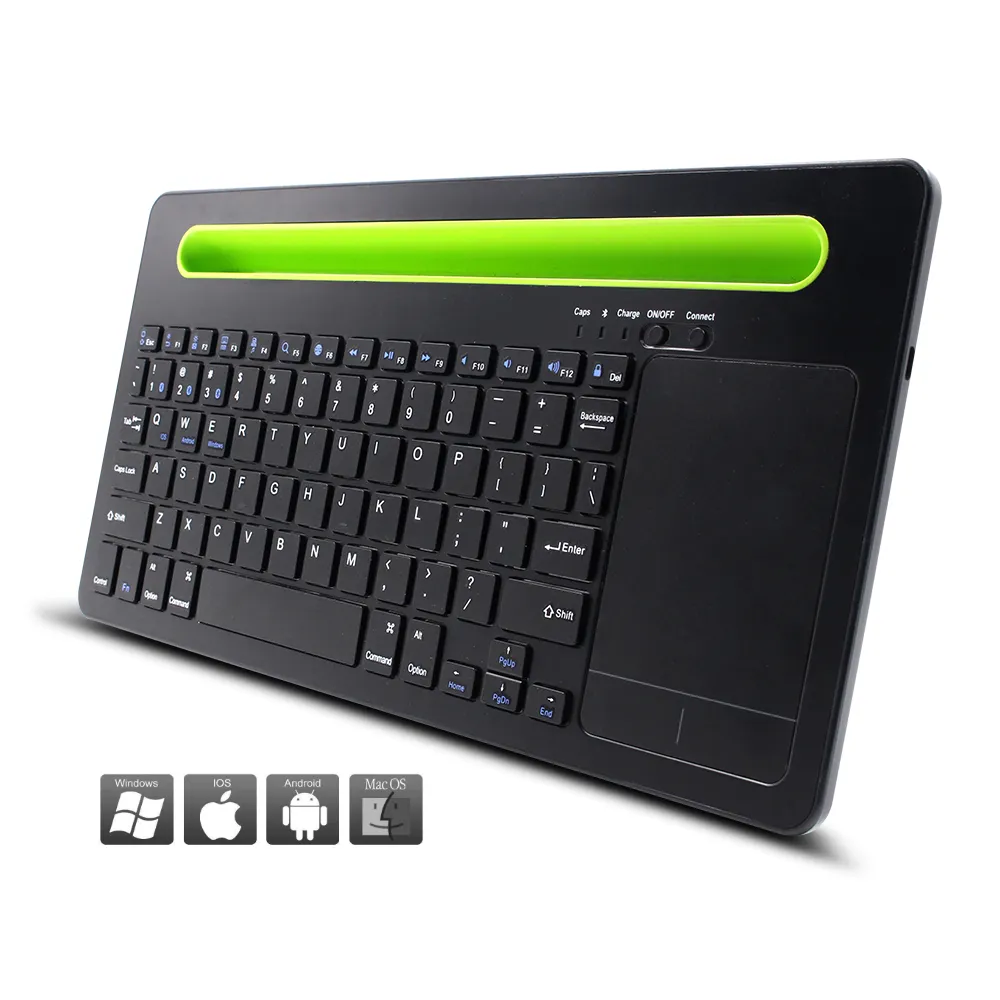 factory price mini wireless bluetooth keyboard with touchpad for laptop ipad /iphone