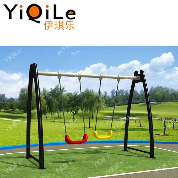 Increíble de adulto hierro swing niños dos asiento swing simple niños columpio al aire libre