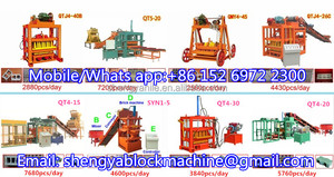 QT4-20混凝土砌块机铺路砌块机，联锁砖机与德国技术价格 - Product Image 6