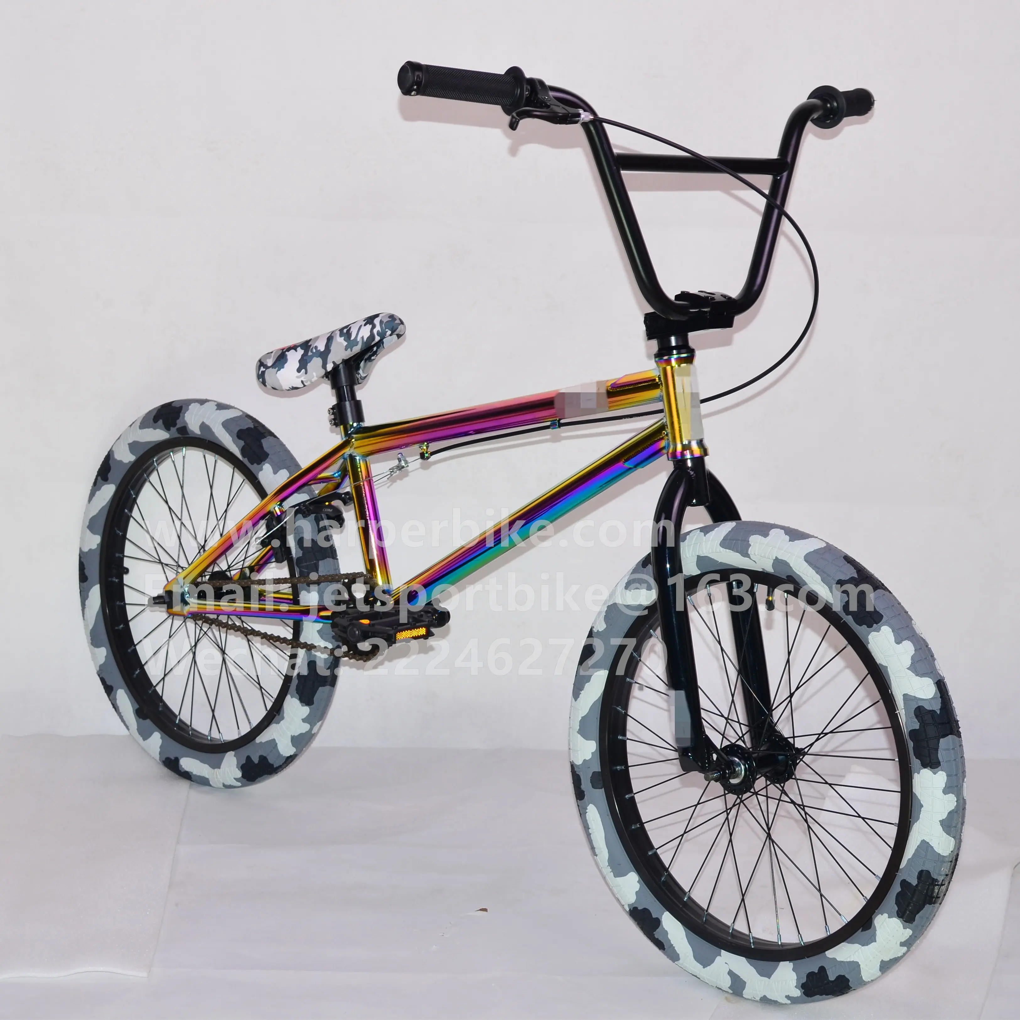 オリジナルデザインoilslick bmx 20 "フリースタイル自転車