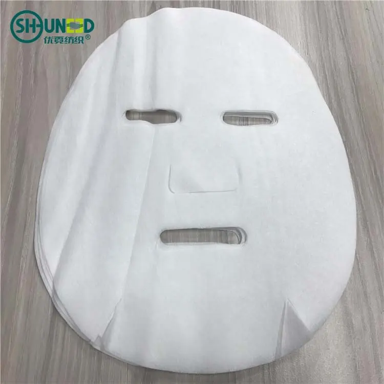 Micro-la degradación biológica quitosano de fibra de tela no tejida del spunlace de la máscara facial de la absorción de humedad y retención