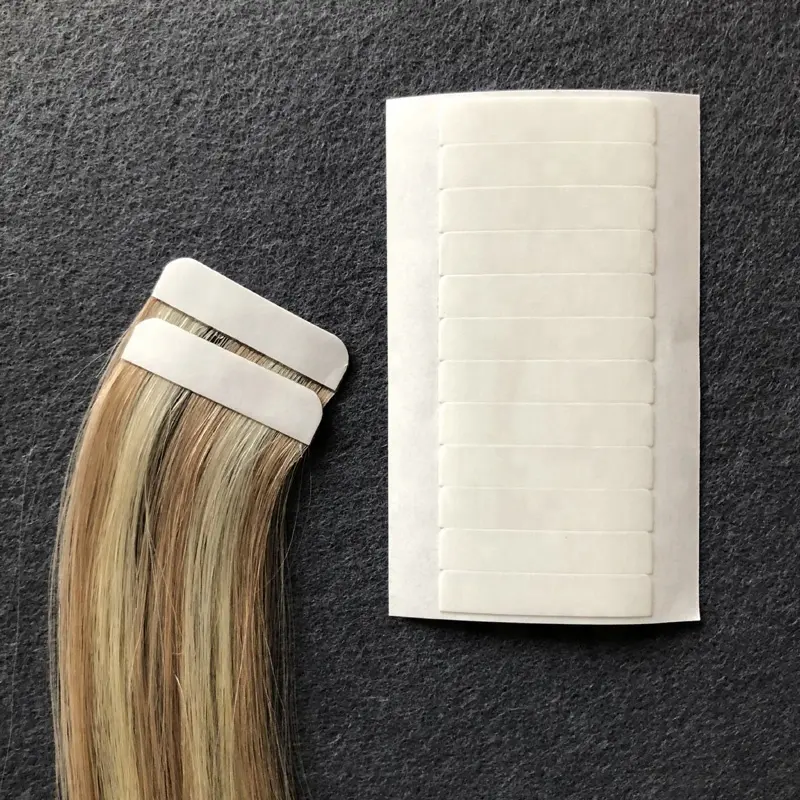 Cinta adhesiva de doble cara para extensiones de cabello, venta al por mayor, Alemania, color blanco