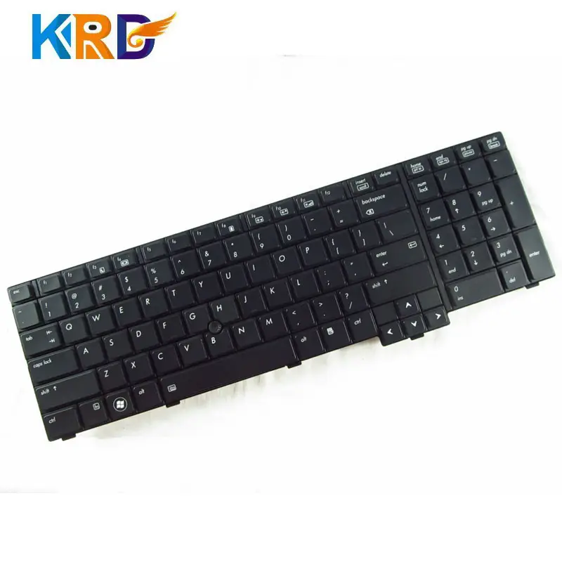 Atacado teclado de notebook para hp elitebook, 8740w 8740p teclado do portátil retroiluminado eua