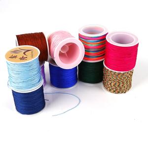 Gran cantidad de Arte de nudo joyería Multicolor Cadena de cable de línea de 0,8mm de longitud, 50m al por mayor DIY haciendo Accesorios - Product Image 3