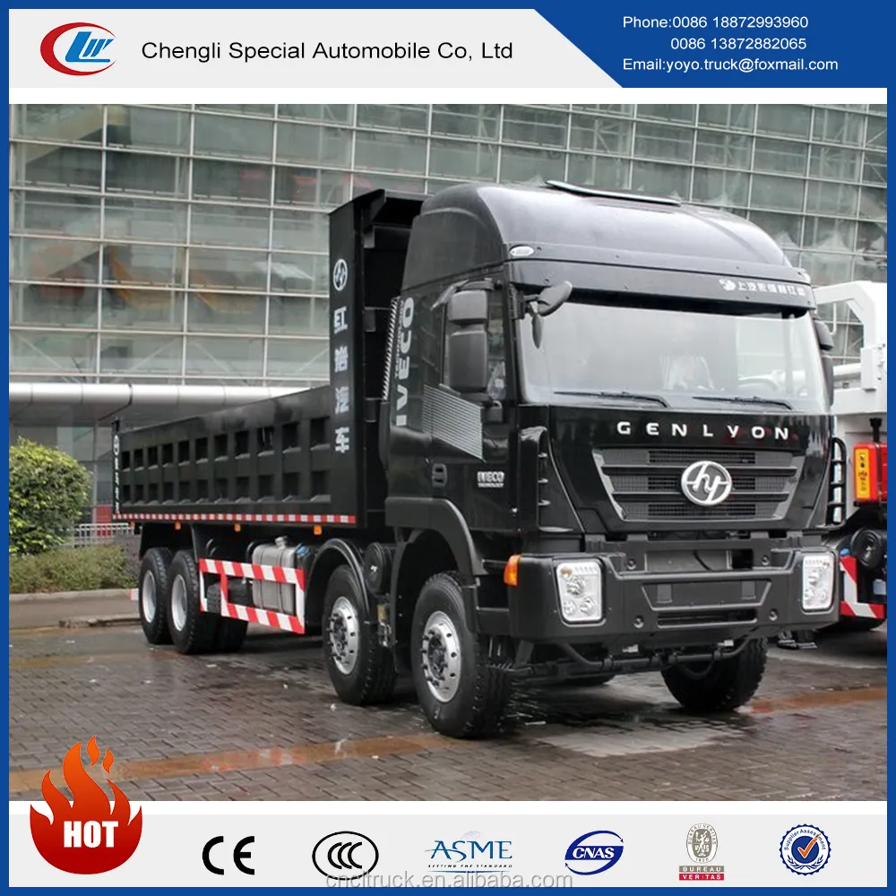 SAIC-IVECO HONGYAN jieshi, 8x4 yılında Damperli kamyon Damperli 390hp satış Etiyopya