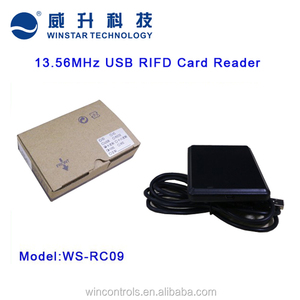 <strong>USB</strong> Desktop 13.56Mhz <strong>RFID</strong> Card <strong>Reader</strong> Plug and Play Access Control Accessory With <strong>USB</strong> Cable - Product Image 2