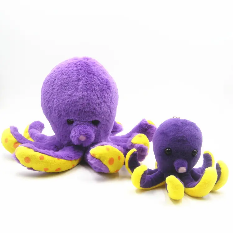 Peluche de pulpo morado personalizado bonito