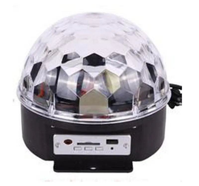 Хрустальный волшебный шар MP3, праздничный светильник RGB с высокой яркостью