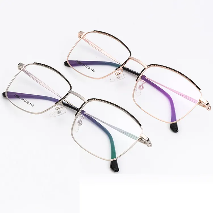 Montura de gafas para miopía para mujer, montura de gafas de Metal para lectura, bisagra de resorte de alta calidad