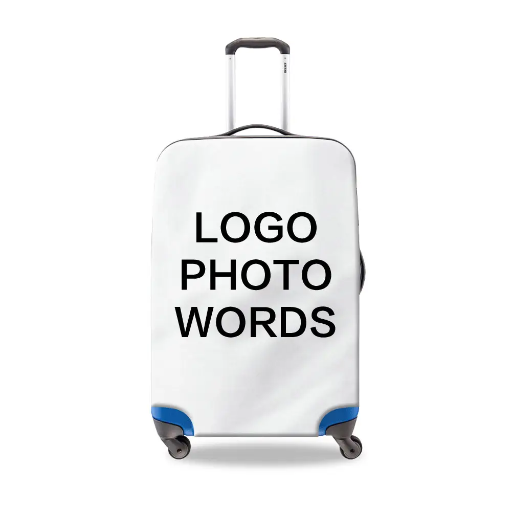 Spandex gepäck abdeckung angepasst logo gedruckt koffer abdeckung für reisen